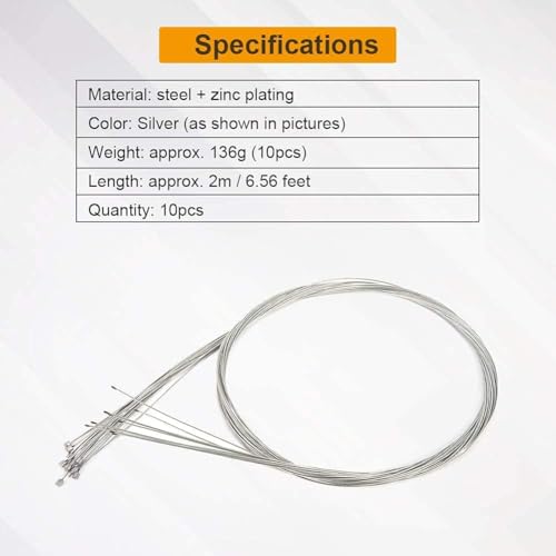 10 st. Fiets Derailleur Kabelweg Shift Kabel Fiets Shift Kabels Premium Fiets Shift Draad Kit voor Mountain Road City Fiets 5