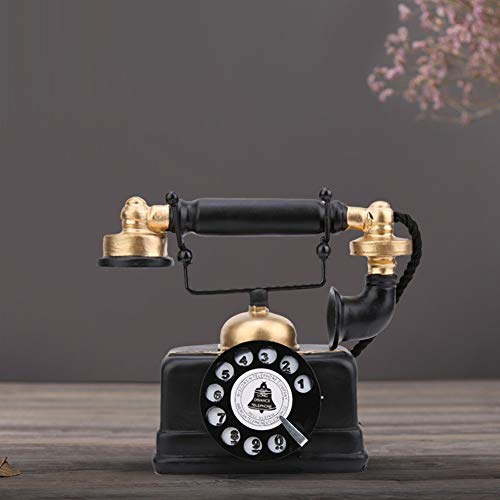 Yuecoom antieke telefoon vintage retro antieke telefoon bekabelde vaste lijn telefoon retro vaste lijn telefoon home desk decor bureau decor ornament 3