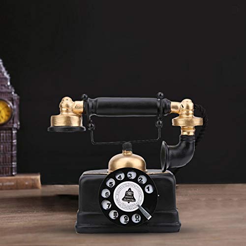 Yuecoom antieke telefoon vintage retro antieke telefoon bekabelde vaste lijn telefoon retro vaste lijn telefoon home desk decor bureau decor ornament 4