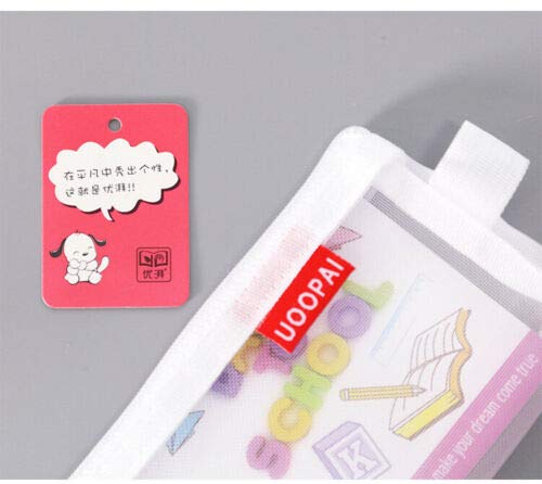 Potloodzak, Mesh Pencil Case, Clear Zipper Pouch, Cosmetic Zipper Bag for Folder Bag for Pen Cosmetics, Travel Accessoires-1 Piece 3