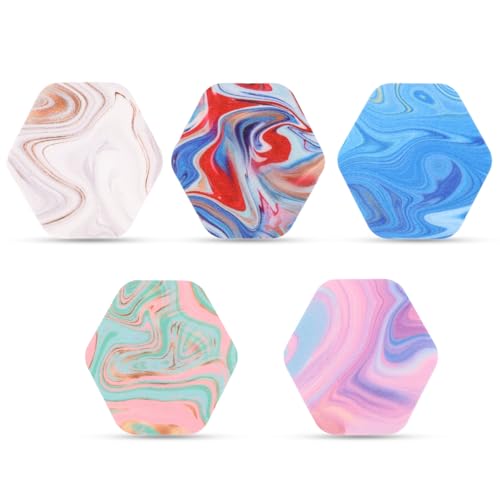 25 st Sensorhoesjes voor Libre 2 en Libre 3, Sweat en Waterproof Sensor Stickers CGM Monitor Marble Gradient lijm Patches (5 Styles)