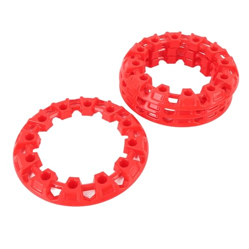 6 Inch ATV Wheel Cover Hub Guard Decor Plastic Banden Decoratie Rim Beschermer Universeel voor Go Kart ATV (rood) 5