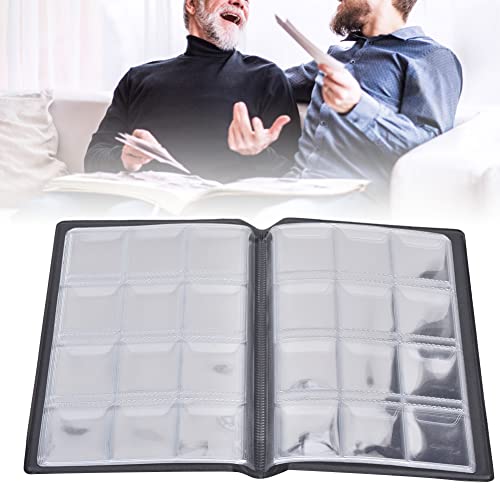 Munt Collector's Holder, 120 Munt 10 Pagina's Collector's Book Pocket, Munt Organisator Opslag Album Booklet Case voor Munt Binnen 28mm Diameter (rood) 4