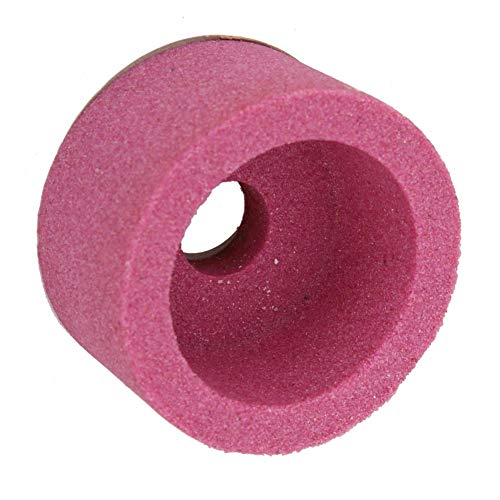 Slijpwiel, twee soorten korundslijpschijven, tweetonige keramische korundbeker, 75 x 40 x 20 mm, grit 46/120, platte slijpschijven (chroomkorund 120# (rood)) 5