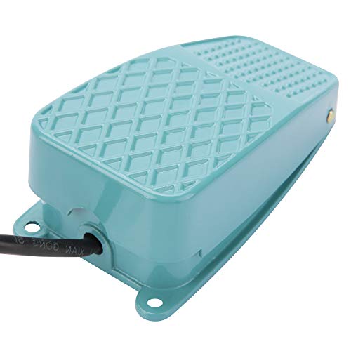 TFS-2 Anti-slip aluminium legering, Voetschakelaar vergrendelbare voetpedaalschakelaar Elektrische reset voetpedaalschakelaar AC 250V 10A Spdt 5