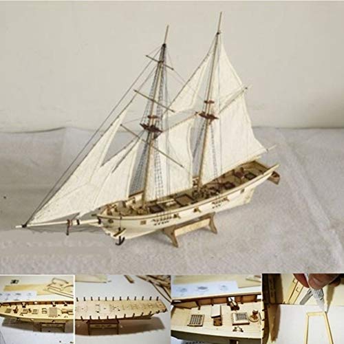 Houten zeilboot Model,Wooden Ship Kit, DIY Vaartuigmodel Kit, Scheepsbouw Kit, Zeilen Vaartuig, Modelbouw Kit, Hout Scheepsbouw Kit, vlagschip Speelgoed 5