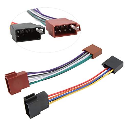 Car Radio Harnas Connector, ISO Radio Wire Connector Wire Harnas Adapter Plug Man naar vrouw 16 Pin ISO Vrouwelijke Radio Receiver Kabel 3