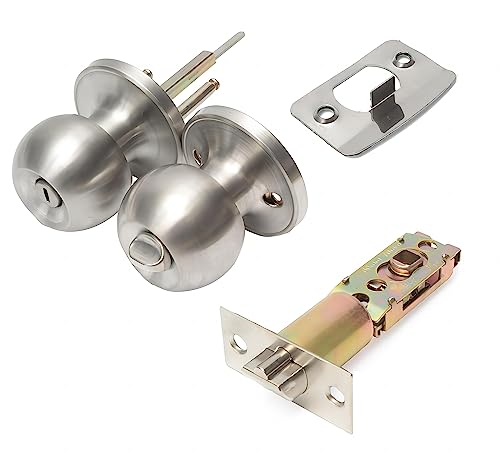 Entracne passage deur handvat slot Knobs Lock Set - Geen sleutels - koperen vergrendeling Core - slot grootte 60/70mm - kan worden vergrendeld binnen 3