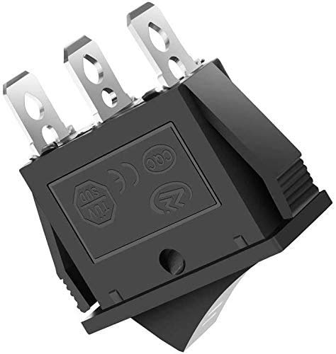 20 stuks aan/uit schakelaar, 3 Pin, 3 Niveaus, Mini Boat Switch, SPST Drukknop Rocker voor auto, boot, huishoudelijke apparaten, AC 250 V/15 A, 125 V/20 A 5
