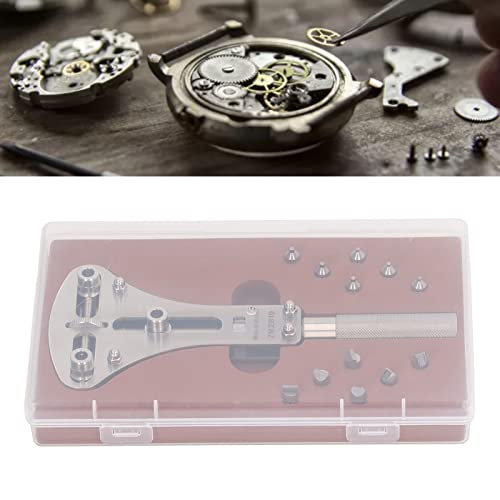 3 Point Watch Opener, geval terug, Batterij schroef Verwijderaar, Roestvrij staal horloge reparatie gereedschap, verstelbare horloge terug geval opener 4
