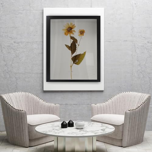 3D Shade Box, 22 x 17 cm, Houten fotolijst, Deep Box, Box Display Frame voor Wall Mounted Desktop Box Frames voor ambachten, 3D Deep Flower Frame voor Memorabilia Medals, Tickets (Zwart) 5