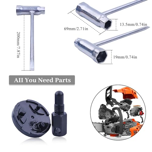 14MM Piston Stop Chainsaw Clutch Stuurwiel Removal Tool Clutch Expander Demonteren Gereedschap voor Husqvarna Stihl Echo 2 Cycle 14mm Socket Wrench