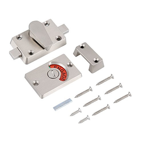 Mootea Latch Lock Privacy schermdeur slot Schroeven voor toilet, openbare badkamer
