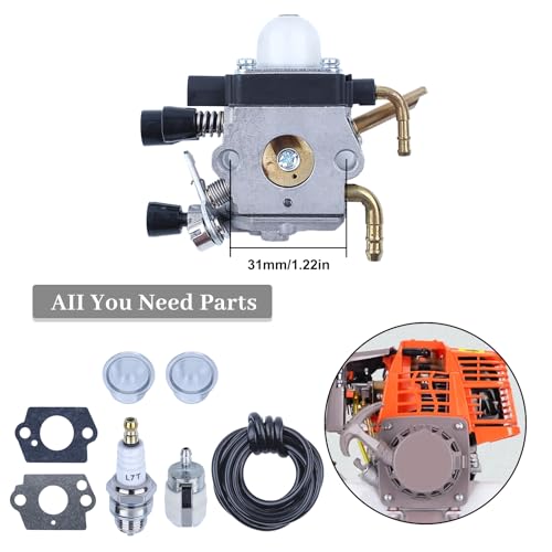 Carburator voor Stihl HS81, HS81R, HS81RC, HS86, HS86R, HS86T grasmaaier, vervanging ZAMA C1Q-S225, carburator met olieslang, benzinefilter