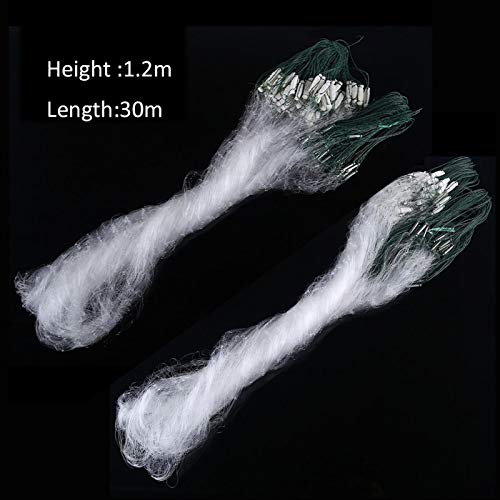 Visserijnet Nylon Monofilament Gill Net met Float Fish Trap voor Zoutwater Shoal Bait Trap(3 Fingers) 4