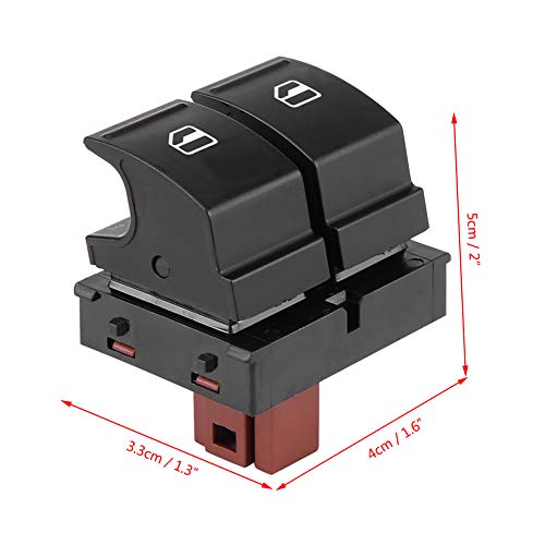 Window Double Push Button Switch Window Black DC 12V Elektrische Control Switch Elektrische dubbele knop, populair 4