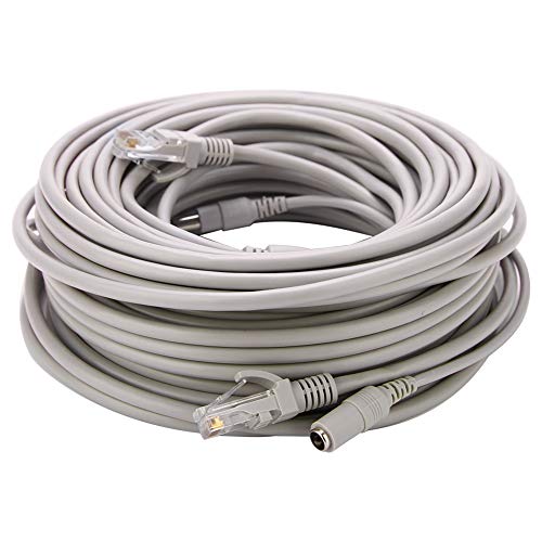 Kabelnetwerk en Macht voor Buitencamera's Ethernet CCTV-Kabel Plastic 5M 10M 15M 20M RJ45 Dc Ethernet CCTV-Kabel voor Ip Camera's Nvr Systeem 10Mbps100Mbps (15M) (20m)