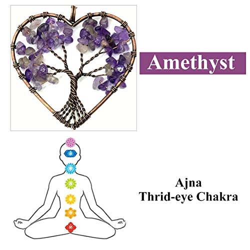 Zonvanger kristal hanger voor gordijnen, mooie bomen van het leven, therapeutische glazen geschenken, amethist van de regenboog fabrikant Sun Catcher voor opknoping tuin ramen 4