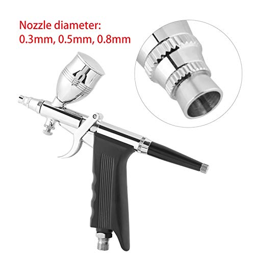 Luchtborstel pistool 0 8 Spray Pastry Set 2 Gravity Spray Gun Luchtborstel 0.3mm 0.8mm Luchtborstel Materialen Nossles Cups set Kit 3