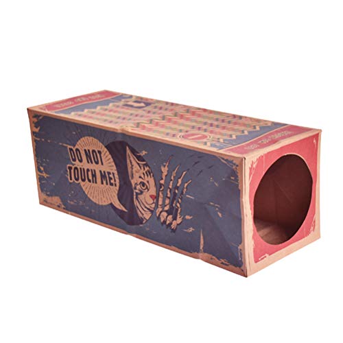 Opvouwbare kraft Papieren Cat Tunnel Speelgoed, Duurzaam Recycleerbaar Opvouwbaar Kartonhuis Sneak Looking Interactive Cat Toy verbergen
