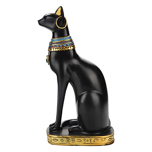 Egyptisch Kat Resin standbeeld Figurine Huiskamer Ornament Ambachten Home Decor(A5-YX260840-M) 3