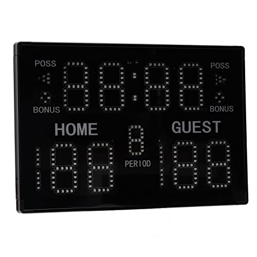 Scorebord Timer Indoor Electronic Tabletop Scorebord 100-240V 11 digits met ingebouwde luidspreker voor basketbal volleybal (EU-plug)