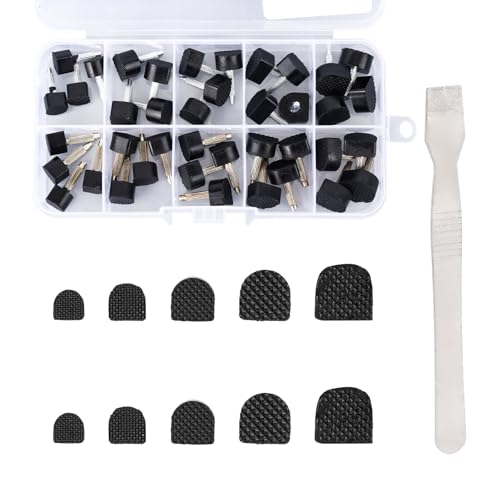 20 paar hoge hakken reparatie caps met 1 brekend gereedschap, 5 maten U-gevormde vervangingscaps duurzame antislip schoen Heel reparatie Kit voor vrouwen