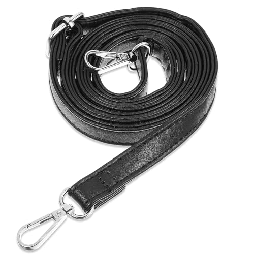 PU lederen portemonnee band, portemonnee vervangende schouderband verstelbare crossbody band met zilveren riem (85-150cm/33.5x59")