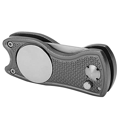 Roestvrij staal Golf Pitchfork Opvouwbare Golf Pitchfork Tool Switchblade Tool Pitchfork Reparatiegereedschap voor mannen Vrouwen Golfer