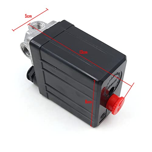 Sea Air Compressor drukschakelaar Vier-weg drukregeling instelbare drukventiel switch zware mechanische druk regelbare luchtpomp accessoire 3