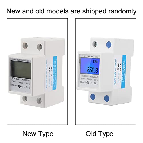 5-80A DDM15SD LCD Backlight Digital Display Single Phase Electronic Energy KWh Meter Energy Meter Spanning Testers 5