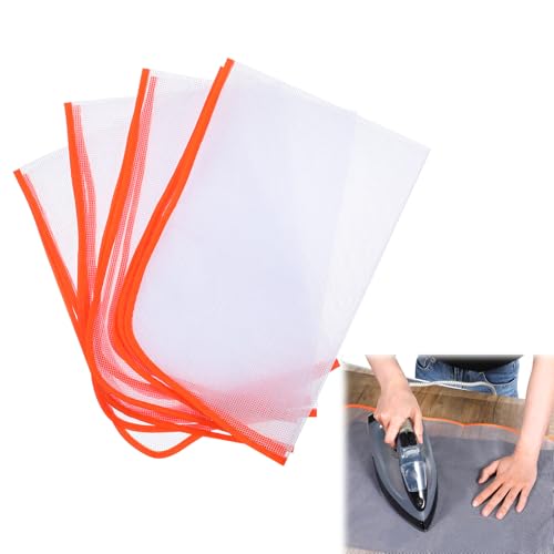 Verpakking van 4 strijkdoeken, Strijkmat bescherming, Rooster Iron Pad bescherming Net, Strijkkleding Beschermende Kleding, Strijkkussen Kleding (55 x 40 cm)