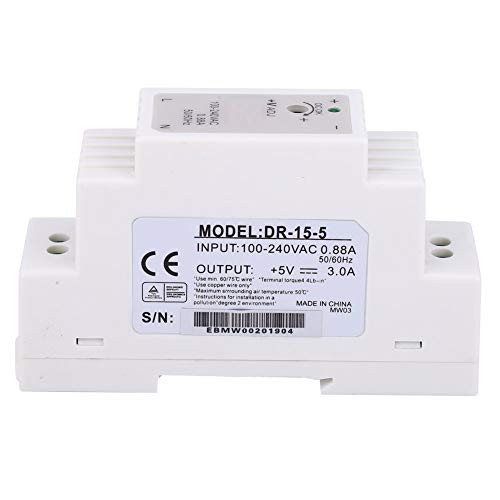 DIN Rail Power Supply Dr-15-5 15w 5v 3a Single Output Switching Industriële voeding Automatische koeling