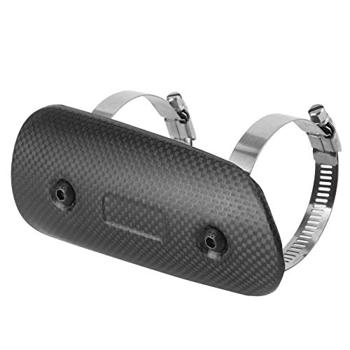 Uitlaatwarmteschild Universele hitteschild Kit Cover droge koolstofvezel uitlaat middelste buis met hitteschild Uitlaat Heat Shield Guard Kit 5