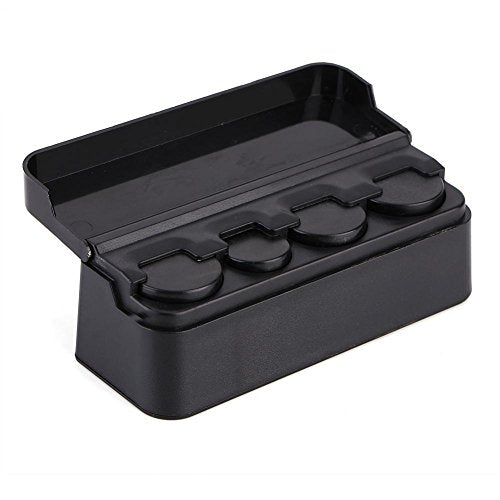 Car Coin Houder Organisator Portable Coin Cassette Storage Box Zwarte houder verandert Auto Geld Houder voor Truck Indoor Accessoires-Car Parts Organisator 5