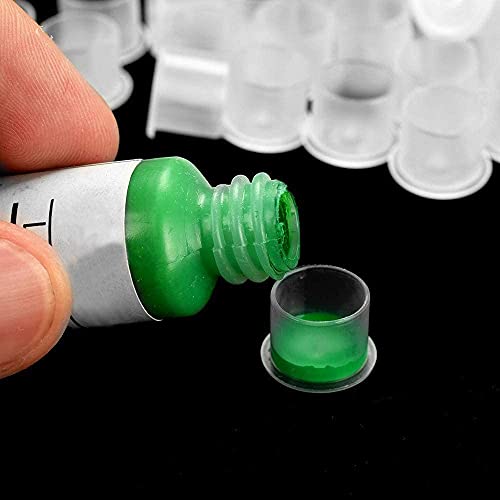 100 st tatoeage inkt cups 12mm middelgrote maten tatoeage inkt caps bekers wegwerp tatoeage container tatoeage pigment inkt caps voor tatoeage inkt benodigdheden 4