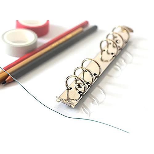 A7 Standaard 6 gaten Clear Binder Covers, PVC Notitieboek Ronde Ring Binder Cover Protector Losse Bladfolder voor DIY Reizen Fotoalbum Persoonlijke Organisators Scrapbooking (A7 (150*125mm)) 4