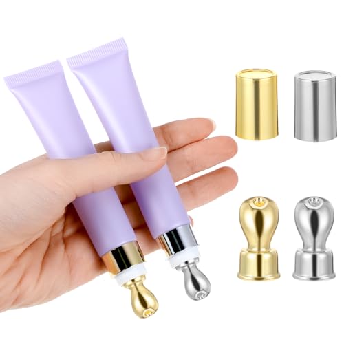 Lege Eye Cream Squeeze Tubes, 2 st Leeg Essentieel Olie Knijpen Tubes Navulbare Lege Tubes Knijpen Flessen Cosmetics Make-up Reis Toiletartikelen