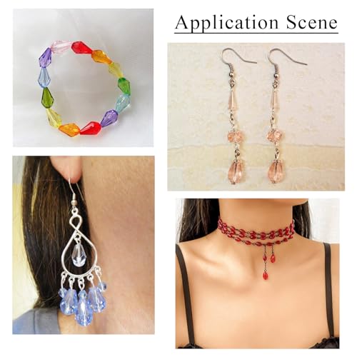 244 st. Blue Drop Glass Kralen 6mm 7mm 11mm 15mm Facet kralen Losse Spacer Kralen Losse Spacer Kralen Bulk sieraden armband Vrouwen DIY Valentine 4