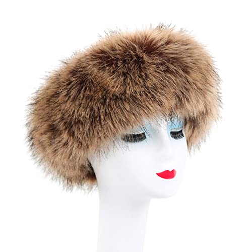 Faux Fur hoofdband Fox Fur hoofdband Haar accessoires Oorwarmer Fluffy hoofdband Vrouwen Outdoor Warm Ski hoofdband