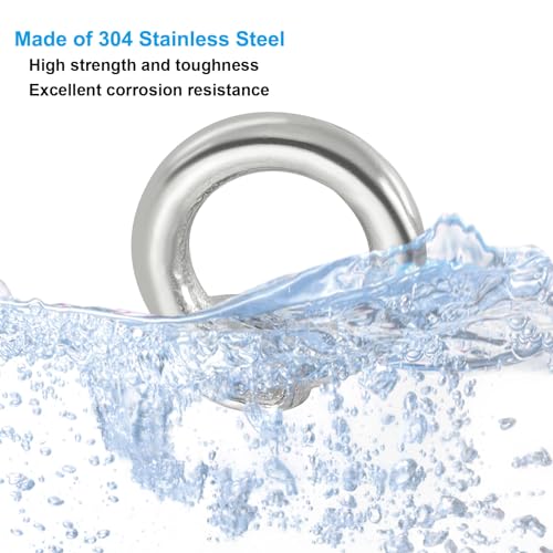 Noten tillen Oog M4, 6 st. 304 Roestvrij staal draad noten vrouw metrische wasschouder bevestiging voor Marine 4