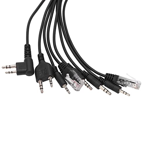 Programmeringskabel, 8-in-1 USB Programmeren kabelplug en spelen hoge prestaties voor Walkie Talkie, Black 3