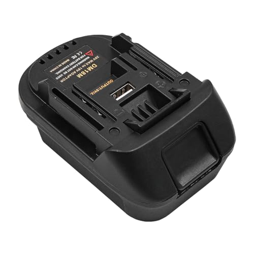 DM18M Batterijadapter voor Makita Power Tools - Omvormer voor 20V of Milwaukee M18 Lithium-Ion Batterij naar Makita 18V Batterij 3