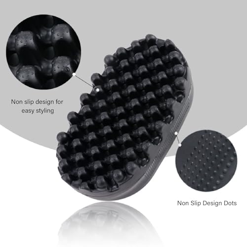 Twist Afro Curl haarborstel, wasbaar Twist haar spons Twist Curl Brush Comb Rubber Styling Tool voor thuis en Salon gebruik