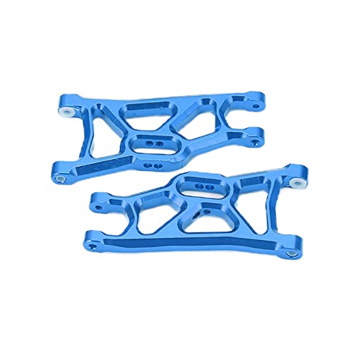 RC voorste vering armkit, 1/10 RC aluminium onderdelenkit Compatibel voor TRAXXAS SLASH 2WD 1/10 RC Car(Blauw)