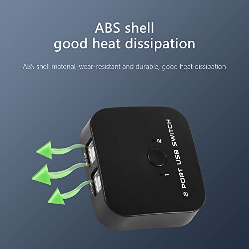 Printer switch selector 2-in-1 USB 2.0 Gedeelde switch hub voor printer, scanner, luidspreker, toetsenbord, muis, harde schijf met 2 USB 2.0 print kabels 4