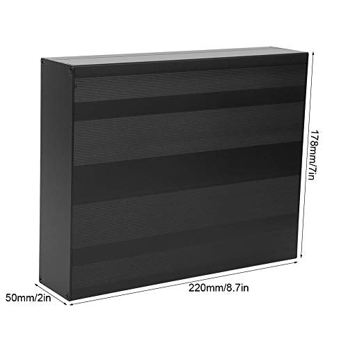 Aluminium Project Box Matte Black Housing Case DIY Electronic Product Housing IP65 Waterproof Electrical Box 50 X 178 X 220mm 3