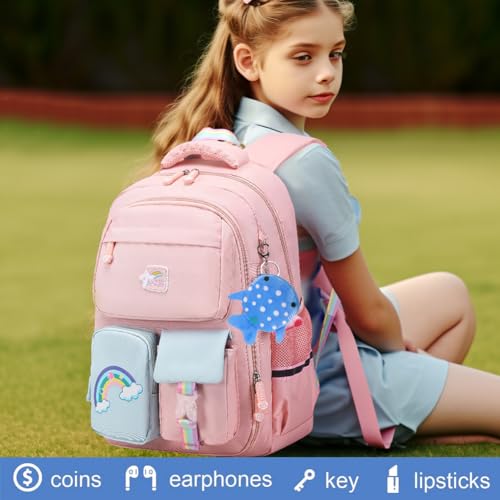 Shark Kinderportemonnee, Mini Cute Dierenportemonnee met Zip, Portable Kinderportemonnee voor jongens en meisjes, Geschikt voor verandering, Kaarten, Sleutels,, zwart en roze, modern