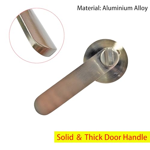 Deur slot aluminium legering deur handvat moderne deur hardware zilver links en rechter deur hardware voor slaapkamer kantoor latch maat 60/70m m 4