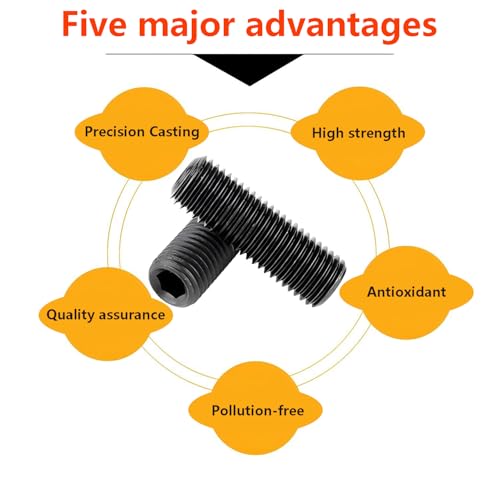20 st. Koolstofstaal Hexkopschroeven, verzonken Hexkopschroeven, Hex-Socketschroeven, M3*4mm 4